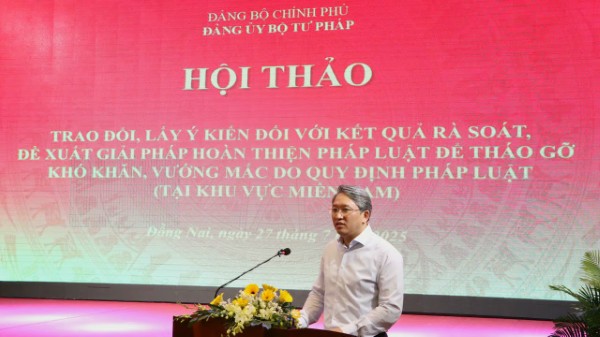 Tạo diễn đàn đề xuất giải pháp tháo gỡ khó khăn, vướng mắc do quy định pháp luật
